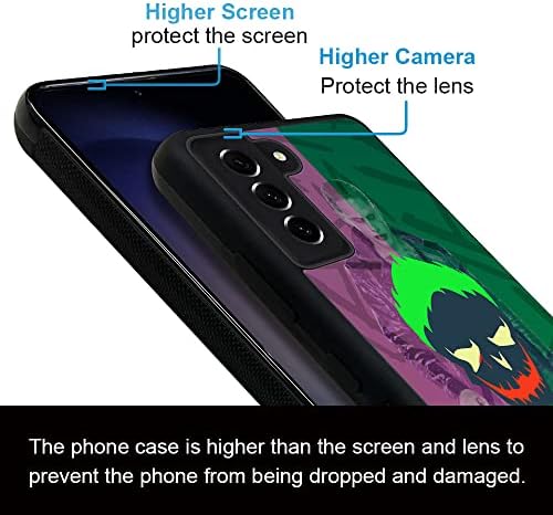 TnXee За Случајот Samsung Galaxy S23, Joker Face Samsung Galaxy S23 За Мажи, Мека Силиконска Гума Едноставност Нелизгачка И Заштитна