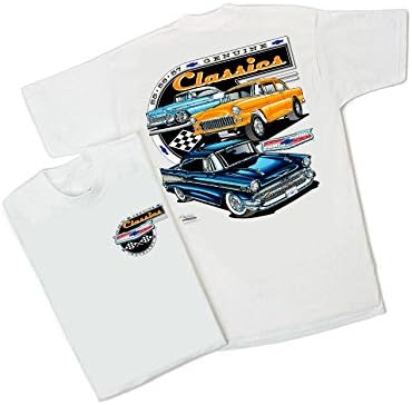 Chevy оригинална класика маица: 1955 1956 1957 година Бел Ер Гасер Шеви