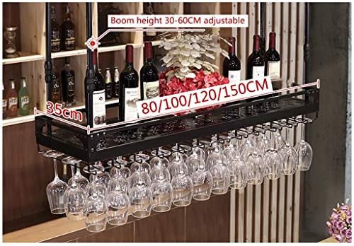 Стилска едноставност Индустриска ретро стилска едноставност надолу во држач за вино за вино, креативно прикажување Декоративно складирање Дома Геблет држач за ст