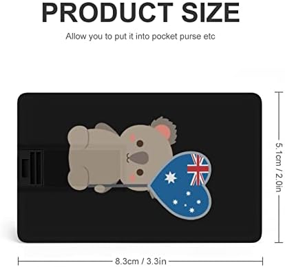 Австралија Знаме Коала Мечка КРЕДИТНА Картичка USB Флеш Персонализирана Меморија Стап Клуч За Складирање Диск 64G