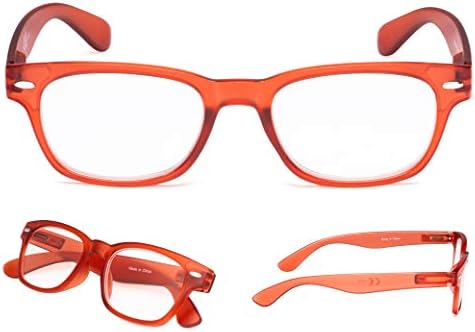 Читање очила 5 парови пластични ретро квадратни стил читатели на очила за жени