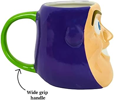 Приказна за играчки Ралме Пиксар со 3Д Buzz Lightyear лице, екстра големи 20 мл. Керамички чај или кафе чаша