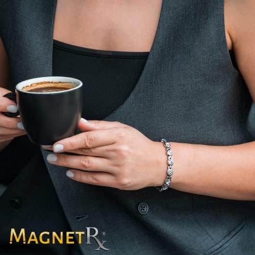 Магнетна нараквица Magnetrx® - Кристални нараквици за жени - прилагодлива должина со алатка за големина