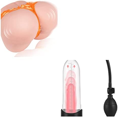 15,5lb вибрирачки секс кукла мастурбатор со 7 режими на вибрации за мажи задоволство + пумпа за вакцикум за пенис за ерекција на мажи