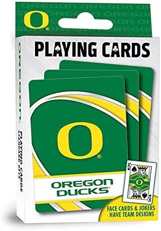 Ремек -дела Семејни игри - НЦАА Орегон Патки играат картички - Официјално лиценцирана палуба за картички за возрасни, деца