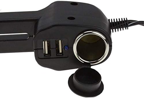 Navitech USB порта 4.2A Поддршка за глава со интегриран полнач за автомобили компатибилен со таблета Lava NKS 101 10.1