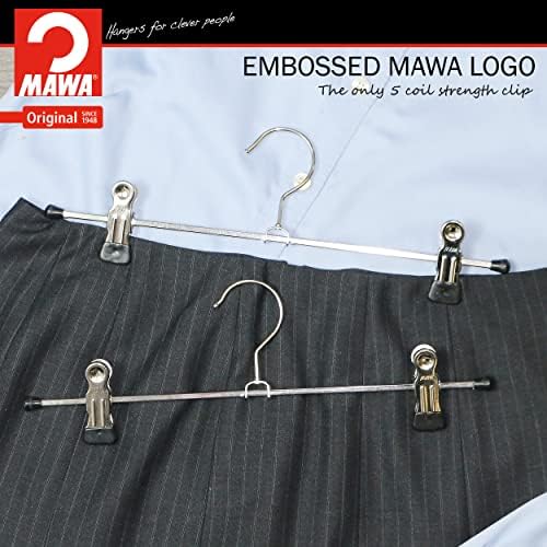 Mawa by Reston Lloyd не-лизгачки простор заштеда за заштеда за панталони/здолништа со два клипови што не се лизгаат, ширина стил K/30D, 12