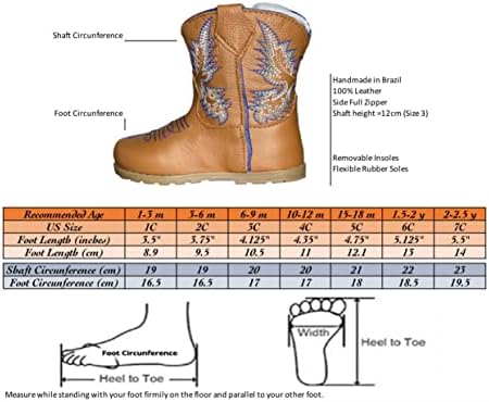 Кинг САД Тексас вистинска кожа западни чизми - момчиња за новороденчиња Девојки Каубојски каубојски патент чизми со гумени стапала