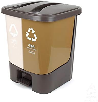 UPIT 15.8 GAL Поделена пресметка за рециклирање конзерва со одвојливи 2-компоненти одделени отпадоци за отпадоци од отпадоци