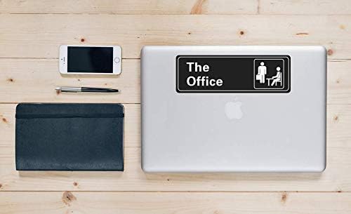Налепници за канцелариски знаци, Дандер Мифлин самолепливи знаци за врата или wallид 9 x3, 4 x 3 Брзи и лесни за вашата канцеларија/бизнис,