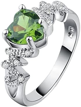 2023 Нови жени ангажман дијамантски венчален прстен украс праска срце прстен мама дијамантски прстен loveубов прстен бесмртни прстени