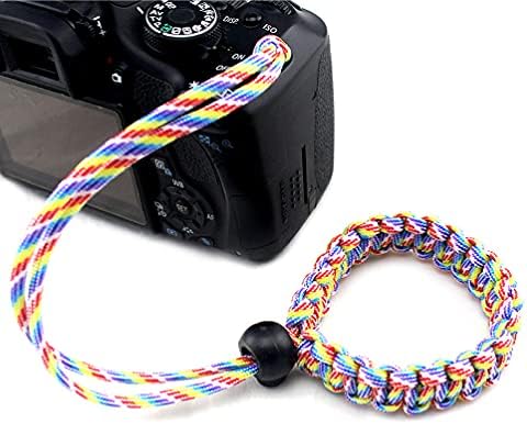 Besportble зглобот лента за лангарски ленти за зглобот, плетенка прилагодлива безбедносна лента за фотоапарати за камери