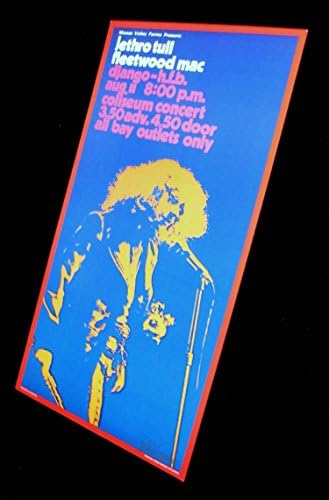 Jethro tull постер Флитвуд Мек Ванкувер 72 Убав препечатен потпишан Боб Масе