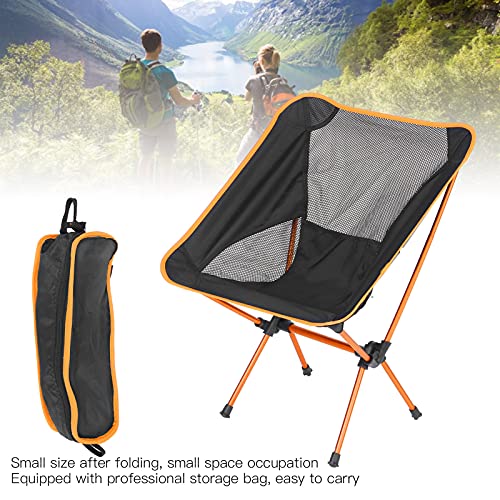 Ултралејт преклопување стол за кампување, отворено алуминиумска легура за риболов стол со удобност за поддршка и стабилна рамка, одвојлив пикник