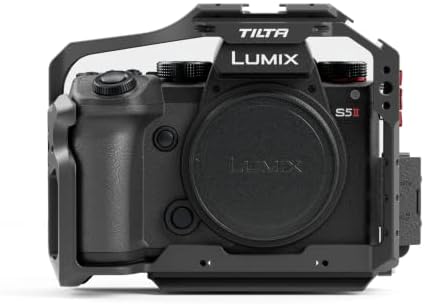 Tilta целосен кафез на камера компатибилен со Panasonic S5 II/IIX | Обичај дизајниран | Додатоци за монтирање преку железничката железница,
