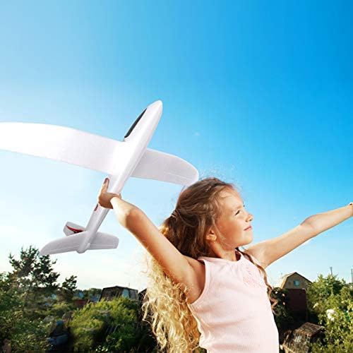 Toyvian Kids Airplane Glider Airplane Toys, 39 инчи големи авиони за фрлање пена, 2 режим на летање, играчка за едриличари за деца за роденденска
