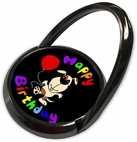 3drose Смешно танцување кутре куче со балон среќен роденден цртан филм - телефонски ringsвони