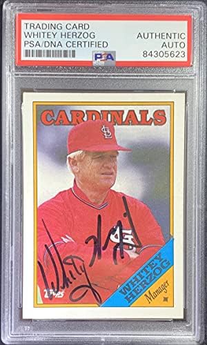 ВЕТИ ХЕРЗОГ ААТ -картичка 1988 Топпс 744 MLB St Louis Cardinals PSA Encapsulated