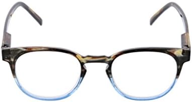 Пиперки од Пиперспеци Диномит Тркалезна Сина Светлина Блокирање Очила За Читање
