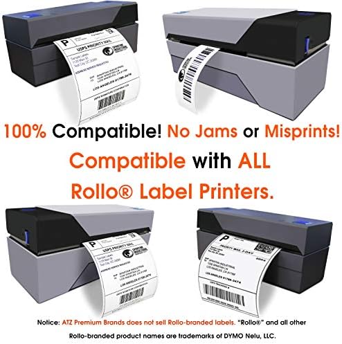 Спартан Индустриски - 3 x 2 Директни термички етикети, перфорирани етикети за испорака на поштарина, компатибилни со печатачите на десктоп