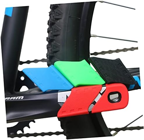 Clispeed Crank ги покрива MTB 4PCS Силиконски подигачи за подигање Универзални додатоци за велосипедизам Crank Mountain Case for Protector Road Sprocket Spocket Red Red Cover Заштитни заштитници на ракат?