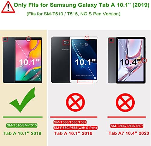 Izi Way Pop It Tablet Case за Samsung Galaxy Tab A 10.1 2019 девојка | SM -T510 / T515, Fidget Cuptet Poppet Push Bubble Anastices