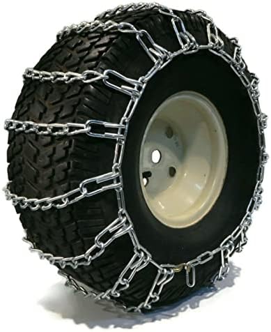 Продавницата РОП | Пар од 2 ланци на гуми за врски 18x8.5x8, 16x7.5x8 за Yamaha Raptor & Rhino ATV, UTV