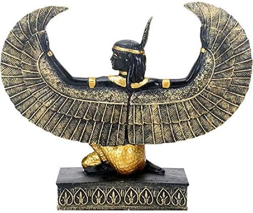 Збирка на самити Антички Египет Црна и златна статуета за маат