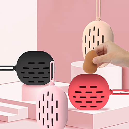 Држач за сунѓер за шминка FIICO со двострана дизајн на вентил за печење, што може да се користи за сунѓер за сунѓер за сунѓер, силиконски