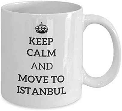 Бидете Смирени И преселете се Во Истанбул Чаша За Чај Патник Колега Пријател Подарок Турција Патување Кригла Присутни