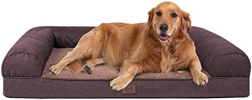 Ортопедски кревет за кучиња, кревет за кучеви од кауч за големи кучиња, отстранлив кревет за миленичиња, миленичиња за миленичиња,
