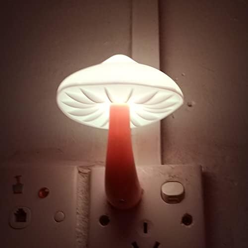 Ausaye 2 Пакет Сензор LED Ноќно Светло Приклучок Ноќна Светлина Заштеда На Енергија Ѕид Светилка Печурки Ноќни Светла За Спална Соба, Бања,