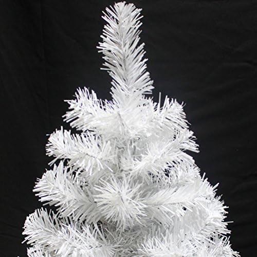 Вештачко новогодишно дрво Bestoyard со штанд 60см Божиќни забави украси бели