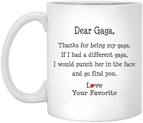 Гага Кафе Кригла Смешни Почитувани Гага Ви Благодариме За Да Се Биде Мој Кафе Чаша 11oz
