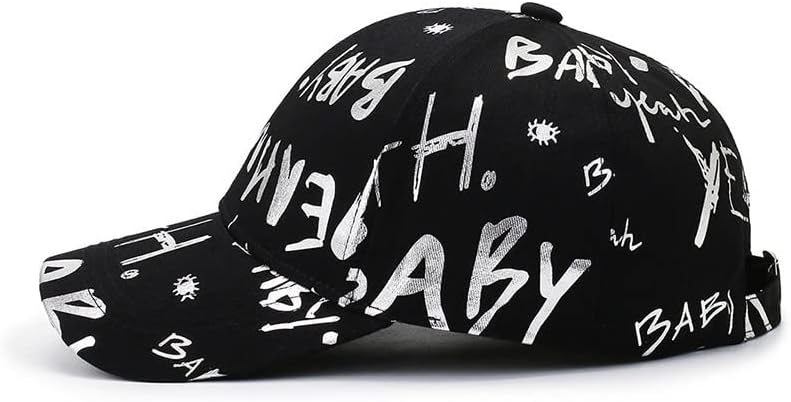 MHYFC жени лето бејзбол капа сјајно графити писмо сонцето капи harajuku девојки прилагодливи snapback хип хоп капа