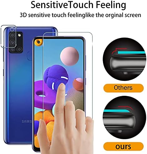 +3 +2 Пакет за Samsung Galaxy A12 Заштитник На Екранот (3 Пакувања)+ Заштитник На Објективот На Камерата(2 Пакувања), Samsung Galaxy A12