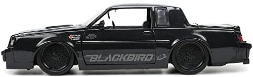 1987 Големата Национална Црна Метална Црна Птица Голема Мускулна Серија 1/24 Deecast Модел Автомобил Од Jada 34199