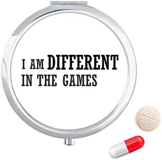Јас Сум Различен Во Игрите Пилула Случај Џеб Медицина Кутија За Складирање Контејнер Диспензерот