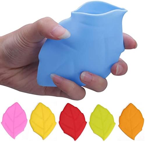 Ieaseys чадор преносен патувања силиконски чаша за вода персонализирана форма на лисја од јавор, отворено миење чаша за заби, држач