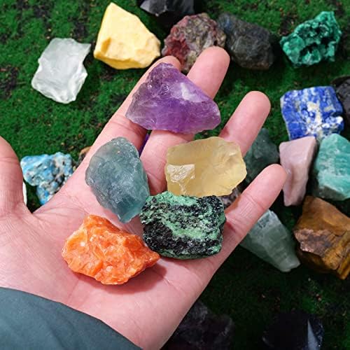 Apengshi природен виножито флуорит суров камен кристал 1lb Масовно заздравување Реики Поправка на карпи Медитација Чакра баланс