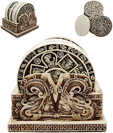 Подароци &засилувач; Декори Антички Ацтеките Демонски Богови Воин Ранг Симболи Во собата на 6 Подлоги Со Носителот Фигурина