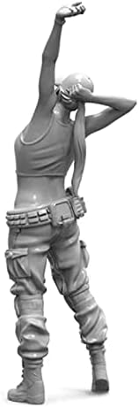 Goodmoel 1/24 Fantasy Agent Female Warrior Model Model Model / Unassembled и безбоен војник Die Cast комплет / FL-585