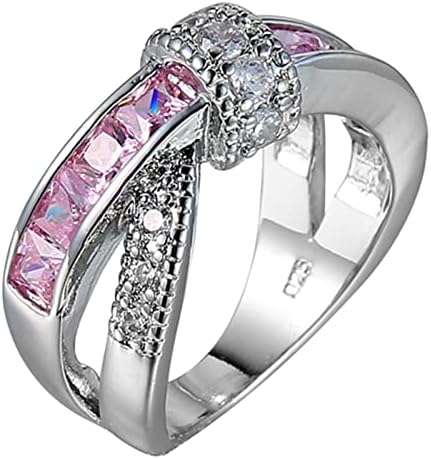 2023 година Нов повеќебоен циркон украс прстен за венчавки дами рачни украси за забави прстен целосен засилен циркон прстен роза