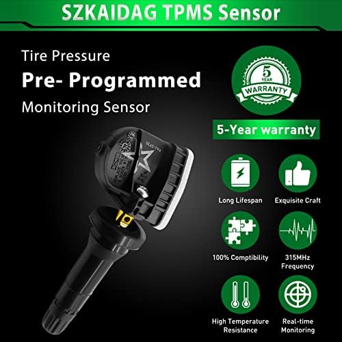 Szkaidag TPMS сензор 13598771 за: -Chevy Tahoe Fit for: -Buick for: -cadillac за: -GMC за: -Hummer for: -pontiac for: -Saturn 315MHz