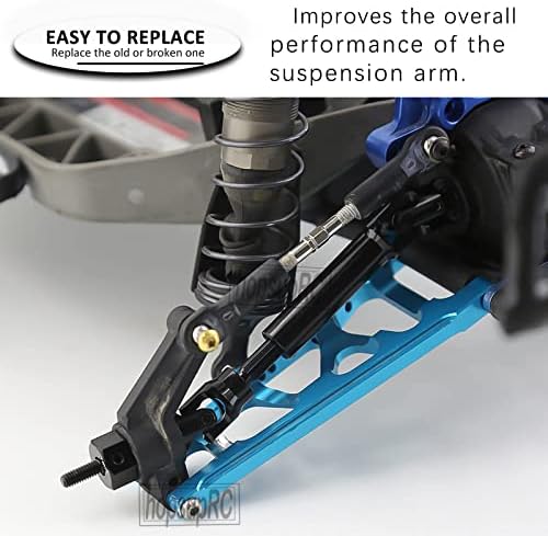 HOPSUPRC погон на вратилото CVD оски надградува дел за 1/10 Rustler 2WD VXL, легура пред задната рака, рициново блок, управувачки блокови, носачи на задната оска на никулец, кула з?