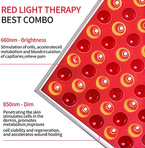 Уред за терапија со црвена светлина Sgrow 45W LED инфрацрвена терапија со црвена светлина за тело 660nm 850nm во близина на инфрацрвена светлосна