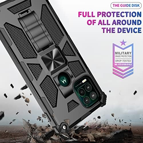 Покривање на задниот случај, компатибилен со Moto G Stylus 5G Case, тврд компјутер Телефонски куќиште покритие со тешка заштита на шок-отпорен