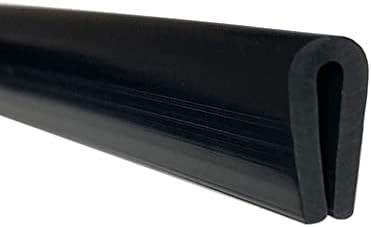 Аројлидер гумен раб на работ, U Channel EPDM Rubber Edge Protector, лим метален заштитник се вклопува 0,09 , 10ft