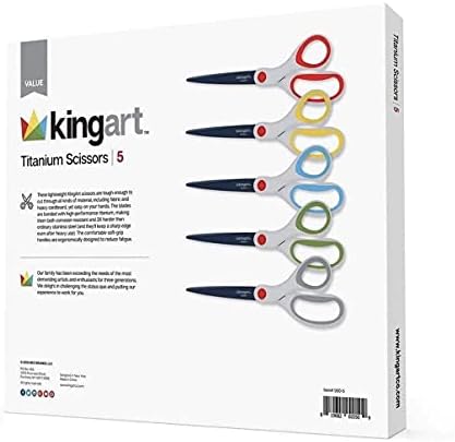 Kingart Titanium Scissor Set, сет од 5, избрани
