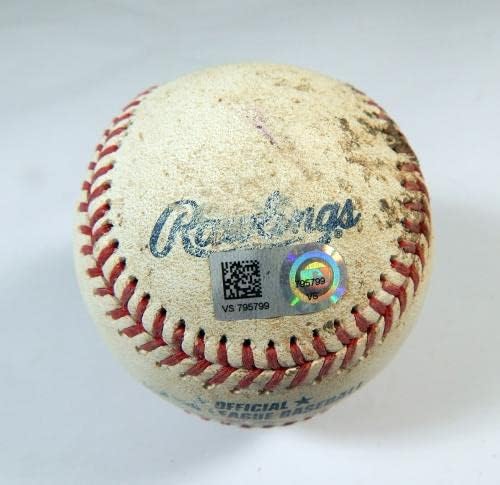 2021 Национали на Вашингтон во играта во Колорадо Роки користеше бел бејзбол VS795799 - Играта користена бејзбол